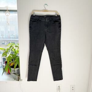 Loft Modern Skinny Crop Gray Jeans Size 10
